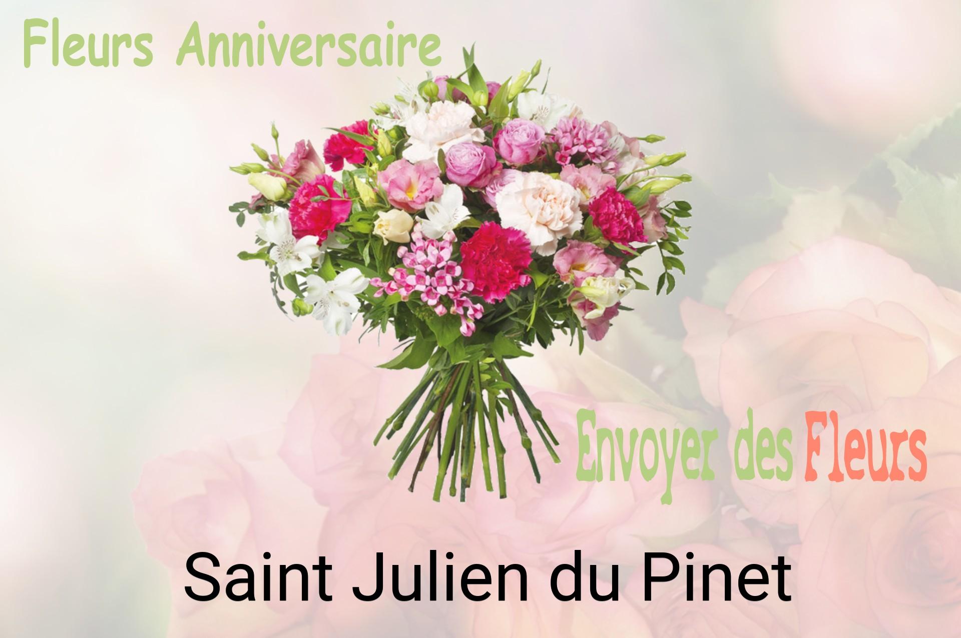 Bouquet de fleurs d’anniversaire livré à Saint-Julien-du-Pinet